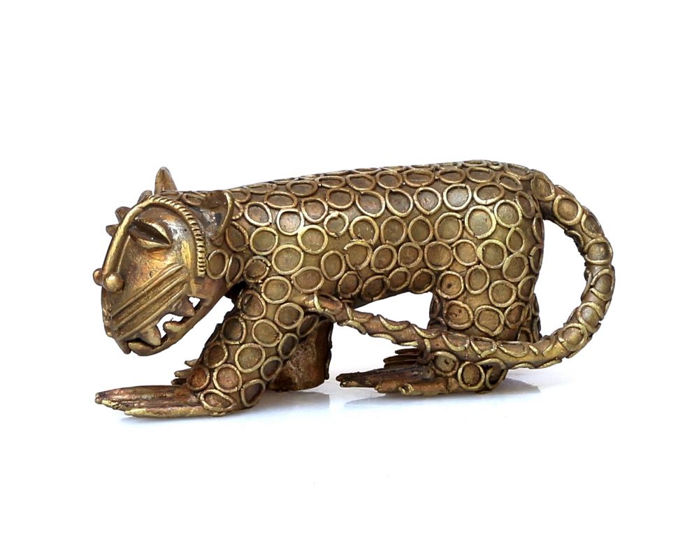 Brass Ashanti Ghana Leopard #1628  Archive — Deco Art Africa - Decorative  African Art - Ethnic Tribal Art - Art Deco